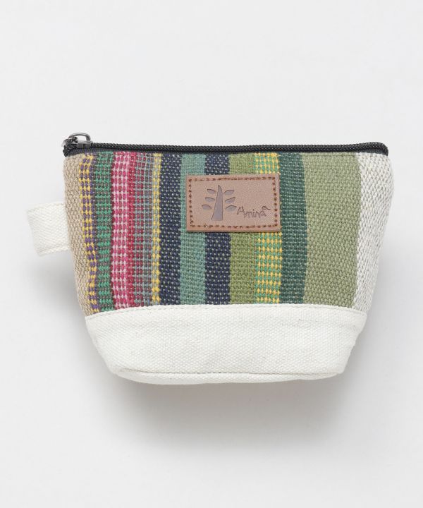Nepalese Hand Woven Striped Pouch