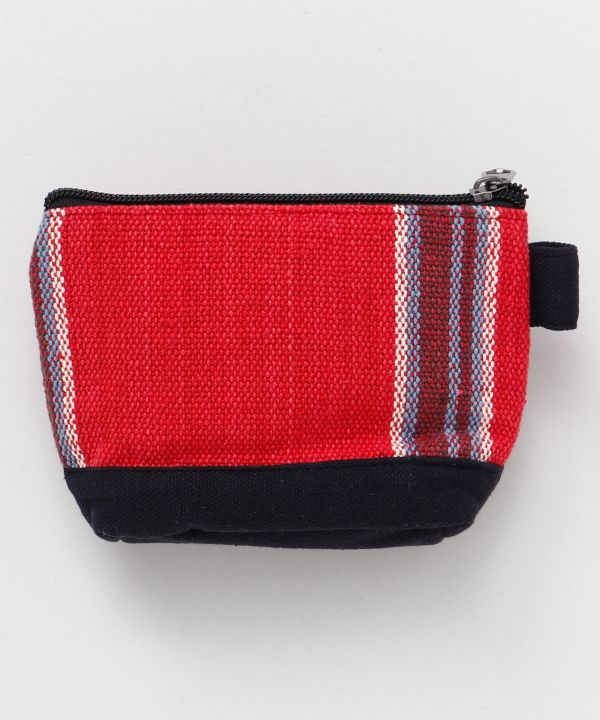 Nepalese Hand Woven Striped Pouch