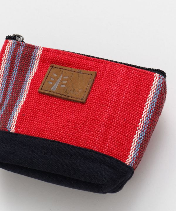 Nepalese Hand Woven Striped Pouch
