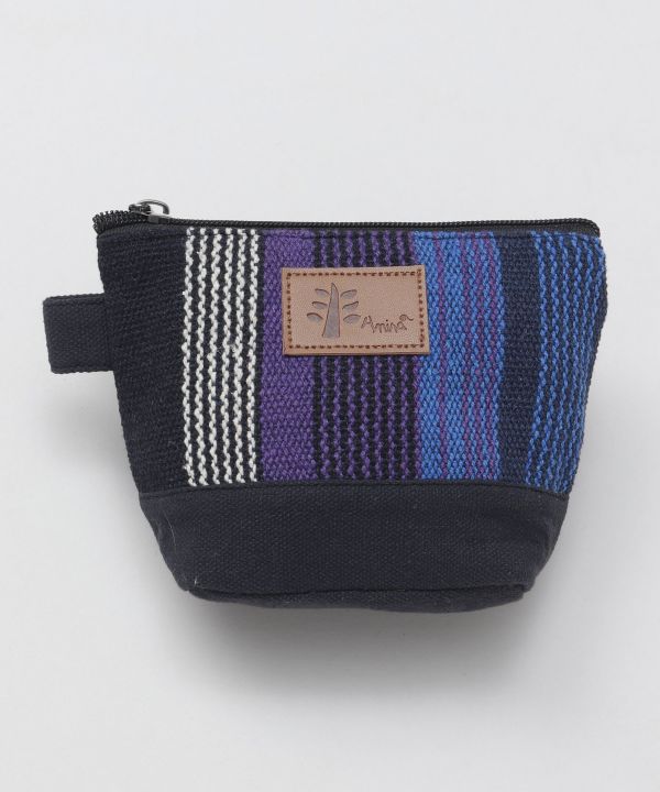 Nepalese Hand Woven Striped Pouch
