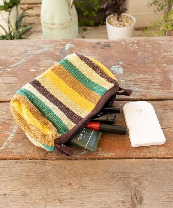 Nepalese Hand Woven Cotton Pouch