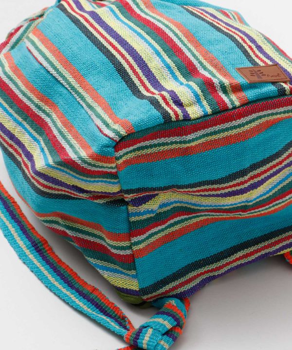 Nepalese Hand Woven Cotton Backpack