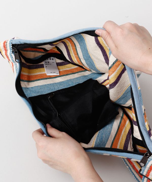 Nepalese Hand Woven Crescent Sholder Bag