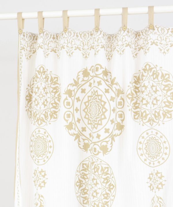 Layered Cotton Mandala Curtain 178cm