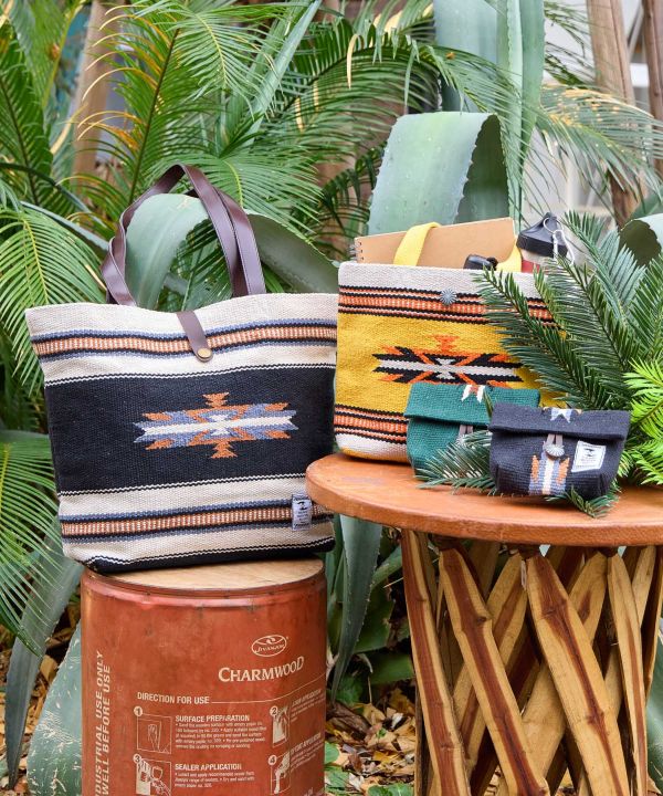 Geometric Pattern Handbag by AMINA - Ametsuchi