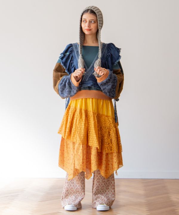 Knitted Beanie with Tassel