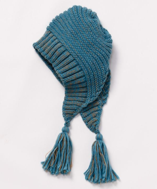Knitted Beanie with Tassel