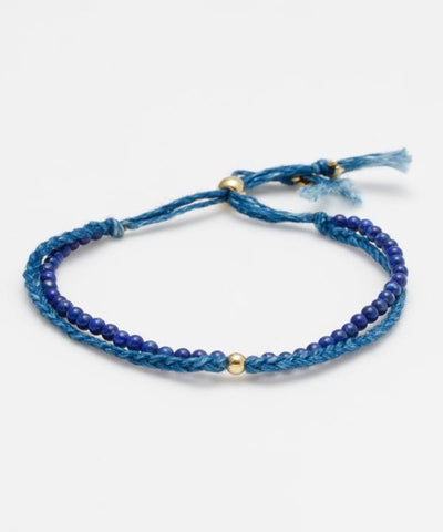 INDIGO Dye Hemp Cotton Strings Bracelet