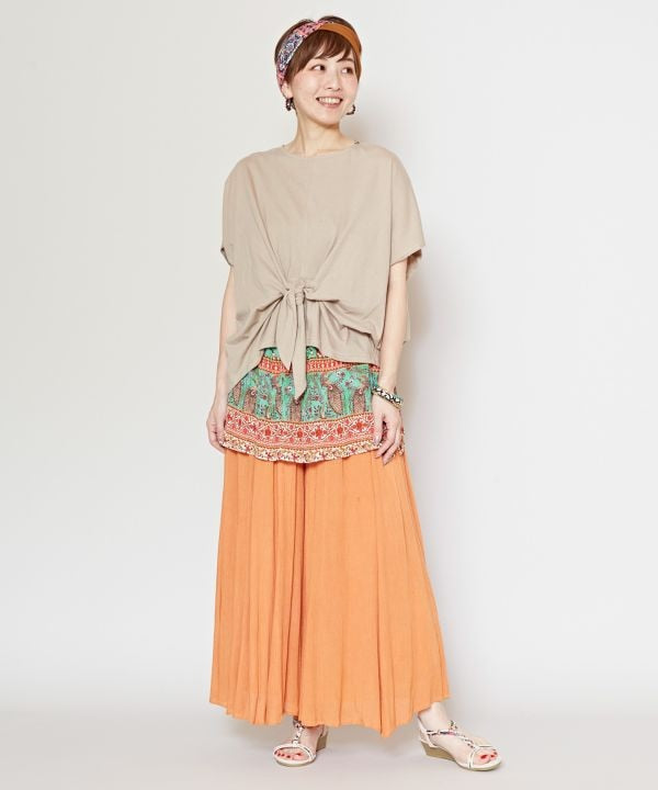 Rayon Crepe Flare Wide Leg Pants