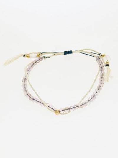 Birthstone Silk Braid Bracelet - FEB by 岩座 - Ametsuchi