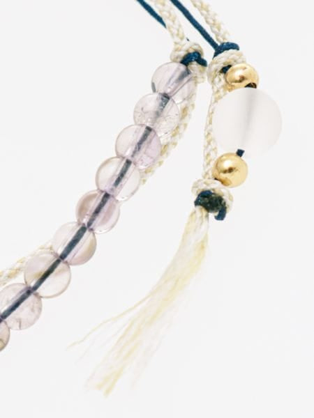 Birthstone Silk Braid Bracelet - FEB by 岩座 - Ametsuchi