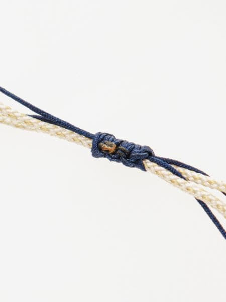 กำไลข้อมือไหมถักประดับพลอยประจำเดือนเกิด - กุมภาพันธ์ 岩座 - Ametsuchi