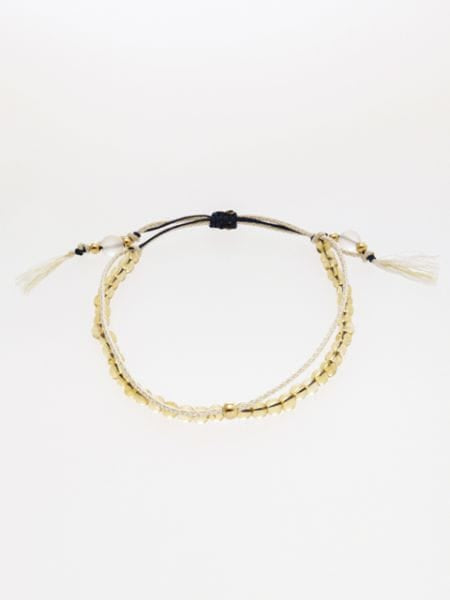 Nov Birthstone Silk Code Braid Bracelet - Citrine by 岩座 - Ametsuchi