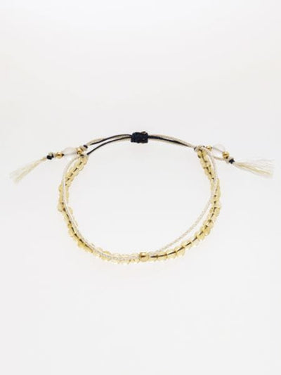 Nov Birthstone Silk Code Braid Bracelet - Citrine by 岩座 - Ametsuchi