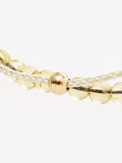 Nov Birthstone Silk Code Braid Bracelet - Citrine by 岩座 - Ametsuchi