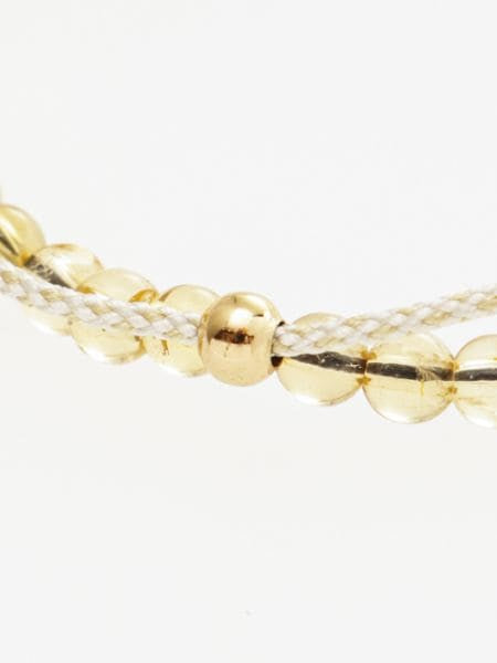 Nov Birthstone Silk Code Braid Bracelet - Citrine by 岩座 - Ametsuchi