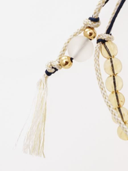 Nov Birthstone Silk Code Braid Bracelet - Citrine by 岩座 - Ametsuchi
