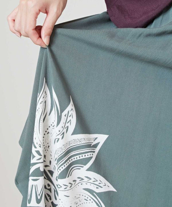 Tribal Flower Long Skirt Skirts by AMINA - Ametsuchi
