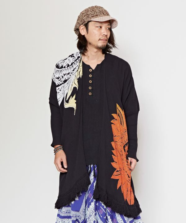 Gradient Tribal Flower KIMONO Cardigan