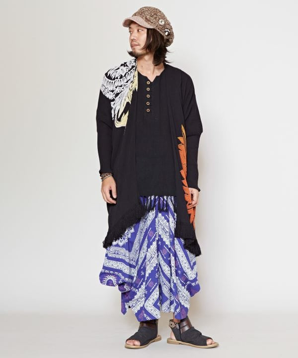 Gradient Tribal Flower KIMONO Cardigan