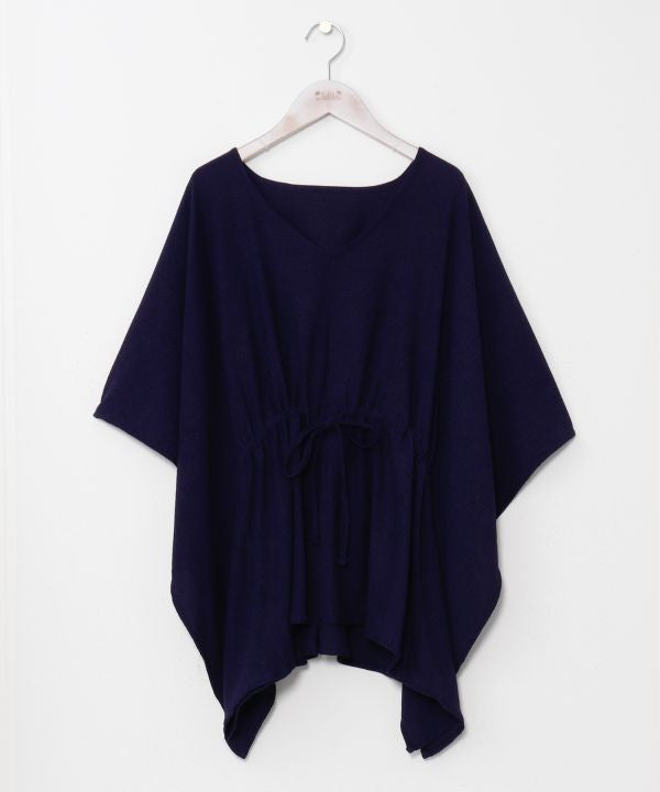 Adjustable Waist Relaxed Knit Top Tops by Kahiko - Ametsuchi