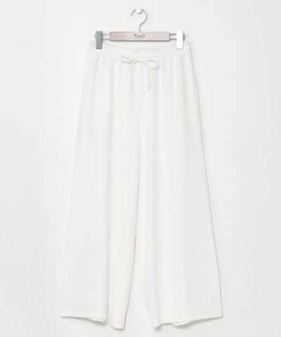 Relaxed Flare Stretch Knit Pants Pants & Shorts by Kahiko - Ametsuchi