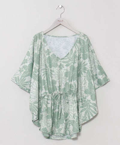 Stretch Waist Tie Top by Kahiko - Ametsuchi