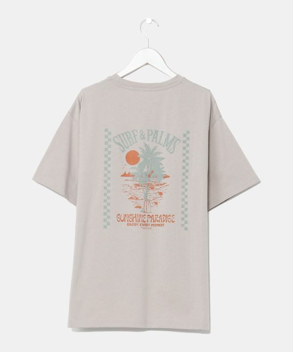 SURF＆Palms Men's Graphic T-shirt Tops by Kahiko - Ametsuchi