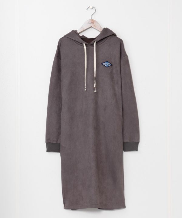 SURF＆Palms Suede Hoodie Dress