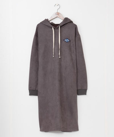 SURF＆Palms Suede Hoodie Dress
