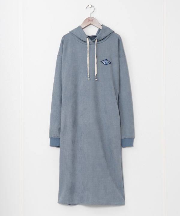 SURF＆Palms Suede Hoodie Dress