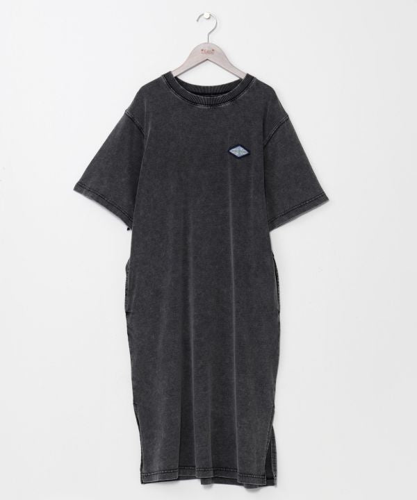 SURF＆Palms Denim Like T-shirt Dress Dresses by Kahiko - Ametsuchi
