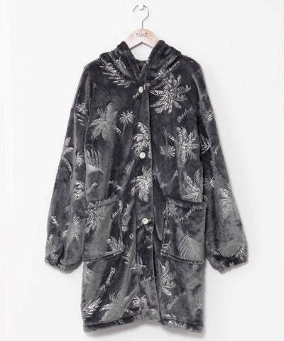 Luxury Palm Tree Print Lounge Long Cardigan