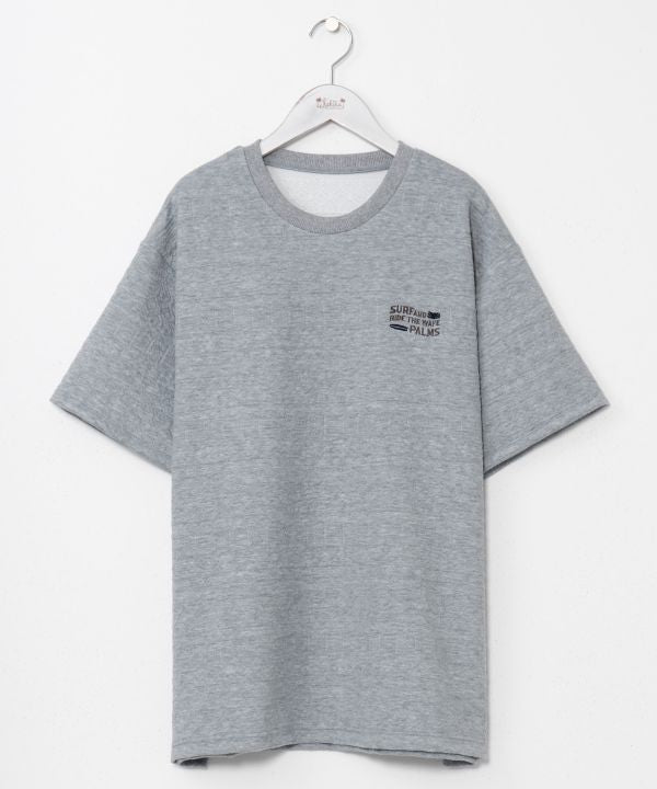SURF＆Palms Stretch Jacquard Texture T-Shirt