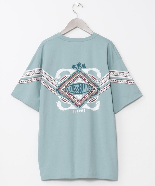 Vintage Print Quick Dry T-Shirt Tops by Kahiko - Ametsuchi