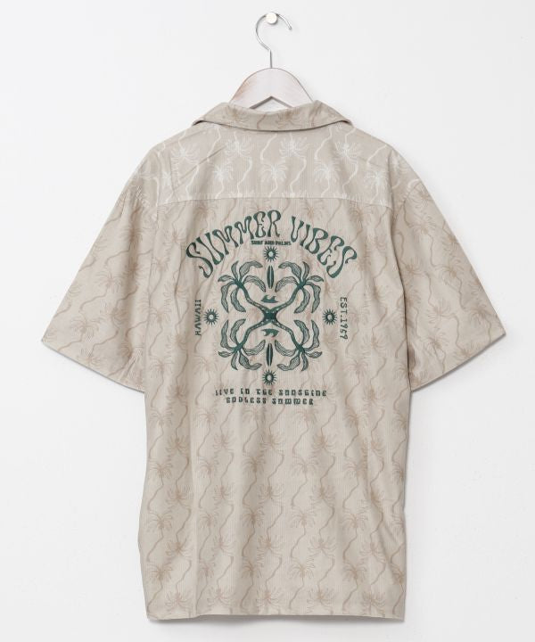 SURF & Palms besticktes Cordhemd im Ethno-Stil