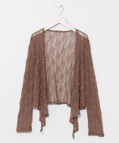 Sheer Lace Travel Cardigan by Kahiko - Ametsuchi