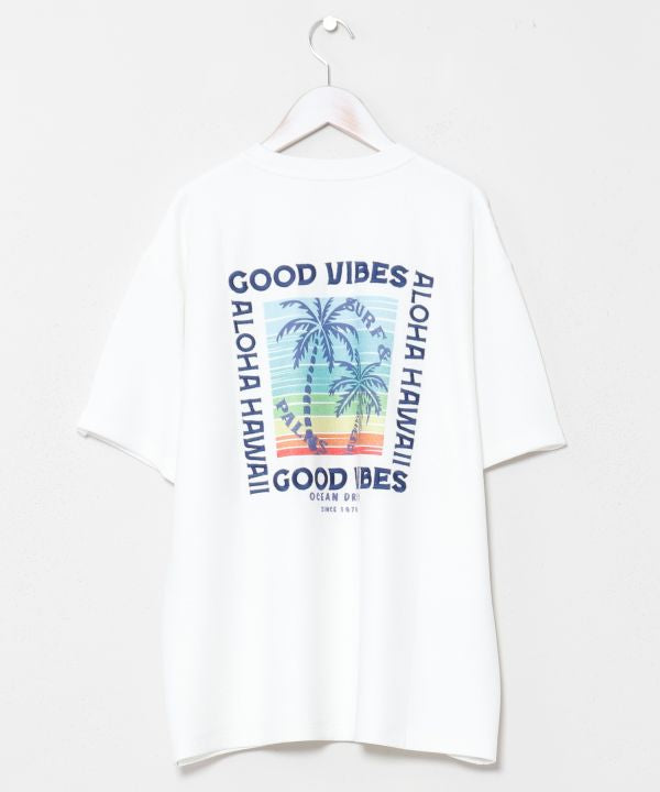 SURF＆Palms Jacquard Surf Print T-Shirt