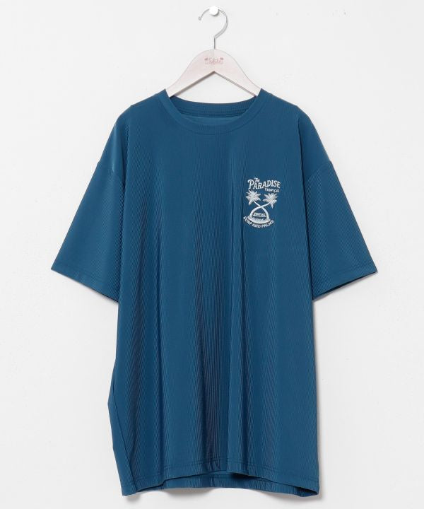 Embroidered UV Protection T-Shirt by Kahiko - Ametsuchi