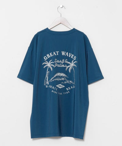 Embroidered UV Protection T-Shirt by Kahiko - Ametsuchi