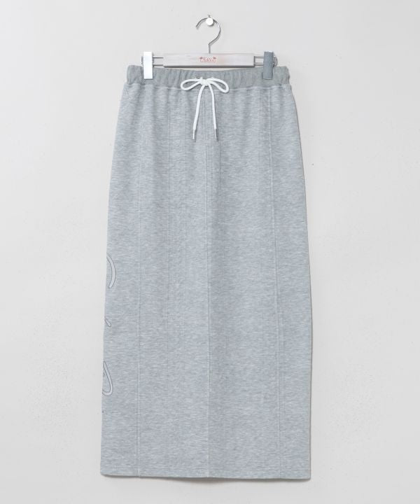 Embroidered Knit Effortless Skirt - SURF＆Palms