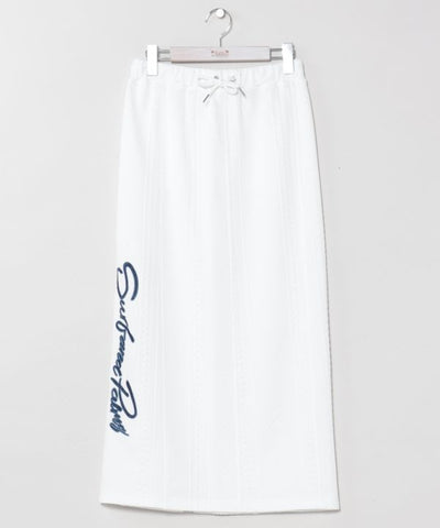 Embroidered Knit Effortless Skirt - SURF＆Palms