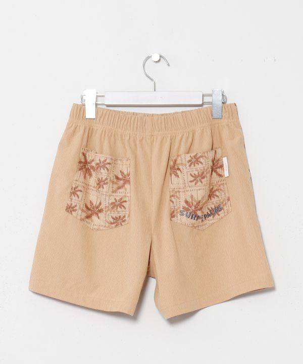 SURF＆Palms Palm Embroidery Resort Shorts by Kahiko - Ametsuchi