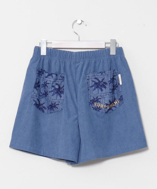 SURF＆Palms Palm Embroidery Resort Shorts by Kahiko - Ametsuchi