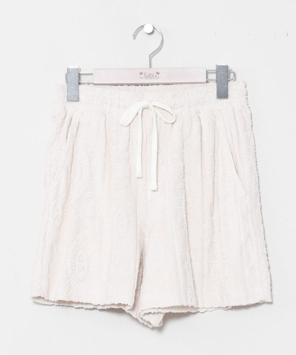 SURF＆Palms Printed Pile Resort Shorts by Kahiko - Ametsuchi