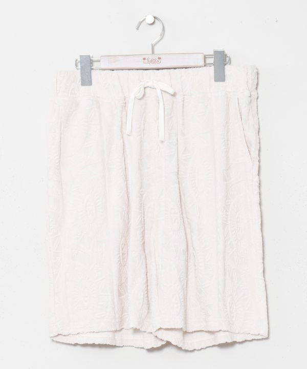 SURF＆Palms Patterned Pile Resort Shorts by Kahiko - Ametsuchi