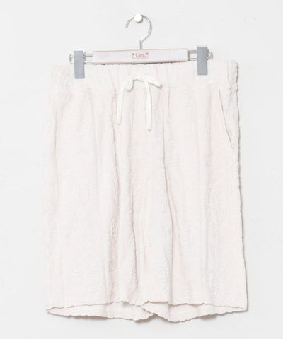SURF＆Palms Patterned Pile Resort Shorts by Kahiko - Ametsuchi