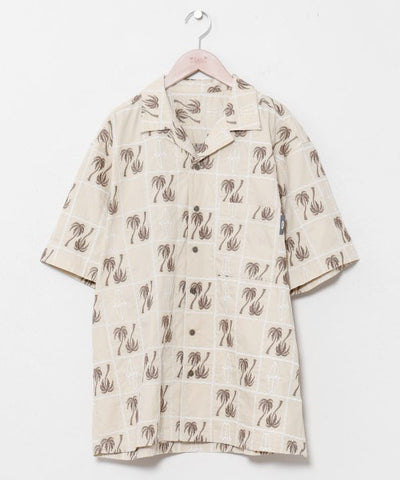 SURF＆Palms Palm Embroidery Resort Shirt