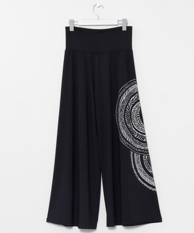 Hawaiian Motif Wide Pants by Kahiko - Ametsuchi