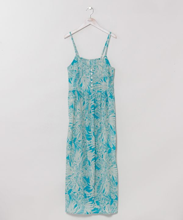 Vestido camisero hawaiano botánico de Kahiko - Ametsuchi